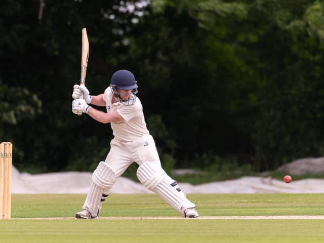 Burridge skipper Joe Collings-Wells hit a century in a losing cause at Bournemouth. Picture: Andrew Hurdle