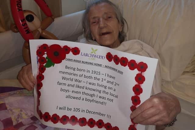 Ivy Kingswell is turning 105 next month. Picture: Supplied