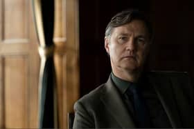 Ian St Clair played by David Morrissey. Picture: BBC