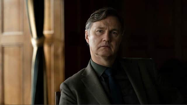Ian St Clair played by David Morrissey. Picture: BBC