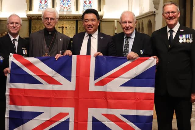 Alan Mak MP with Falklands War veterans in Havant
