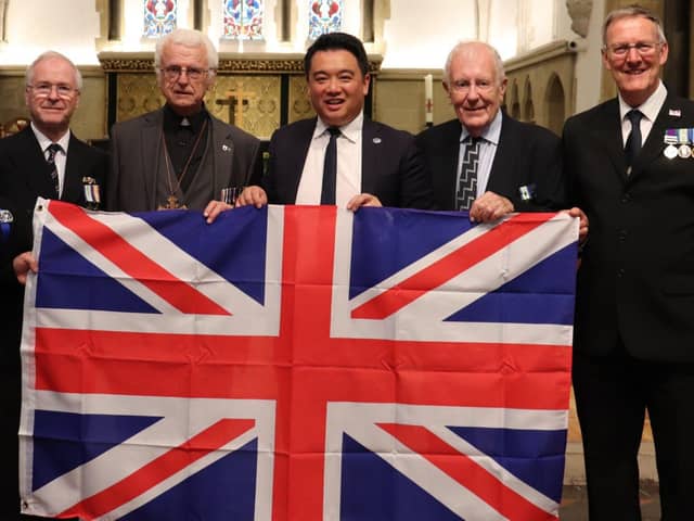 Alan Mak MP with Falklands War veterans in Havant