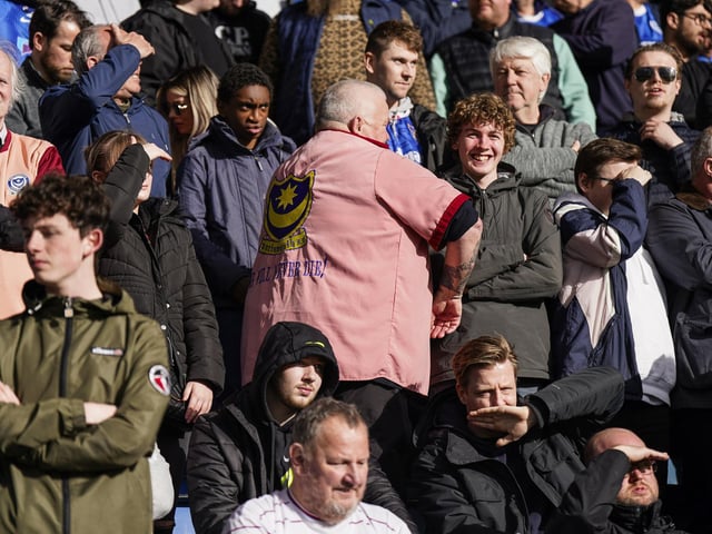 Pompey fans didn't have far to travel to the game at Wycombe.