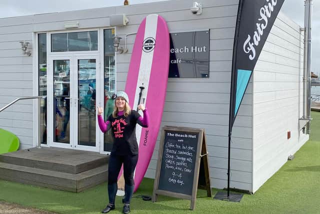 Emily McDonald, founder of Hayling Island Sup Girls group.
