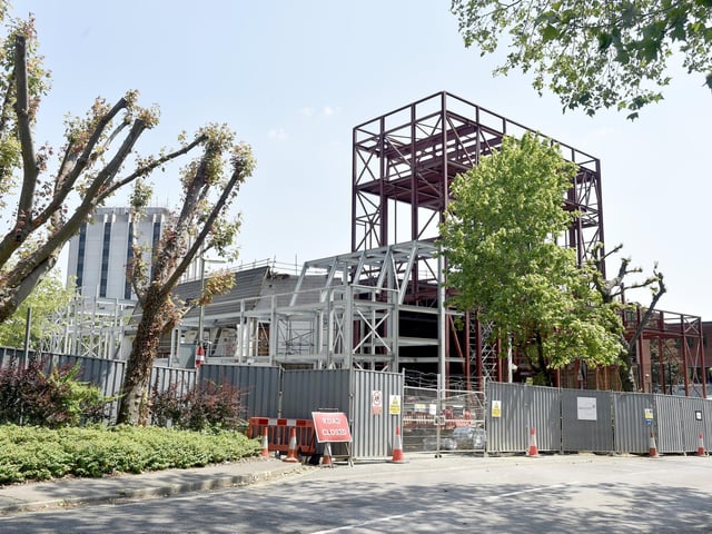 The New Theatre is taking shape
Picture: Sarah Standing (130623-5323)