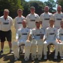 Portsmouth & Southsea. Back (from left): Paul Barsby (coach), Tom Benfield, Alex Davidson, Dean Lee, Jono Willey, Shaun Briggs, Jack Peach.Front: Matt Benfield, Jack Davies, Ben Saunders, Keiron Dunstan, Max Goddard.
