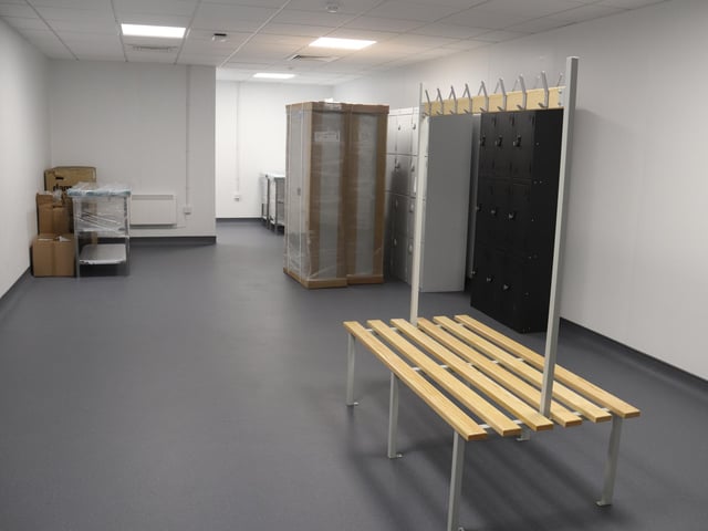 The Border Control Post at Portsmouth International Port, which has been described as a "white elephant" by councillor Gerald Vernon-Jackson. Port director Mike Sellers said roughly half of the building will not be used, as it was built under previous border control specifications.