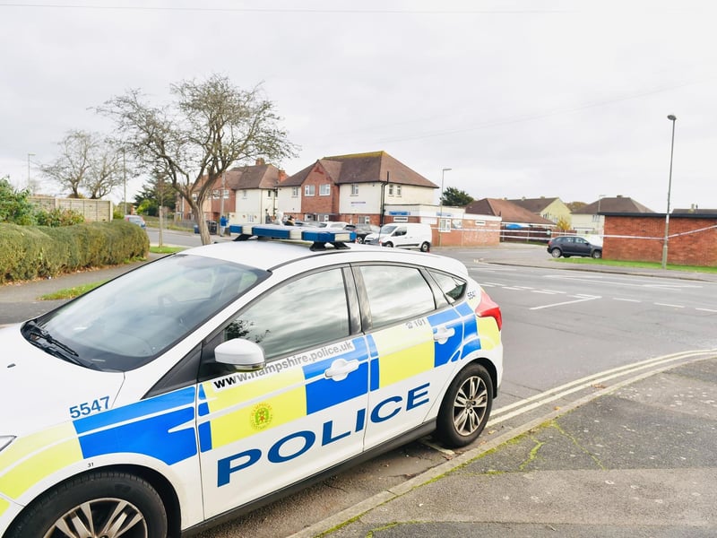 Gosport police incident - Police officers close Nobes Avenue in Gosport due to emergency incident.