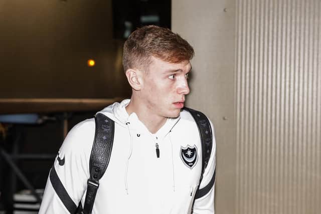Hayden Carter will make his Pompey debut tonight.   Picture: Nigel Keene/ProSportsImages