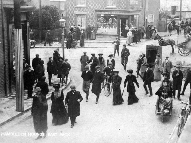 The crossroads in the middle of Waterlooville about 1900.
