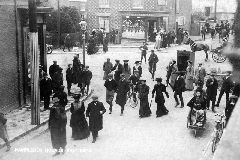 The crossroads in the middle of Waterlooville about 1900.