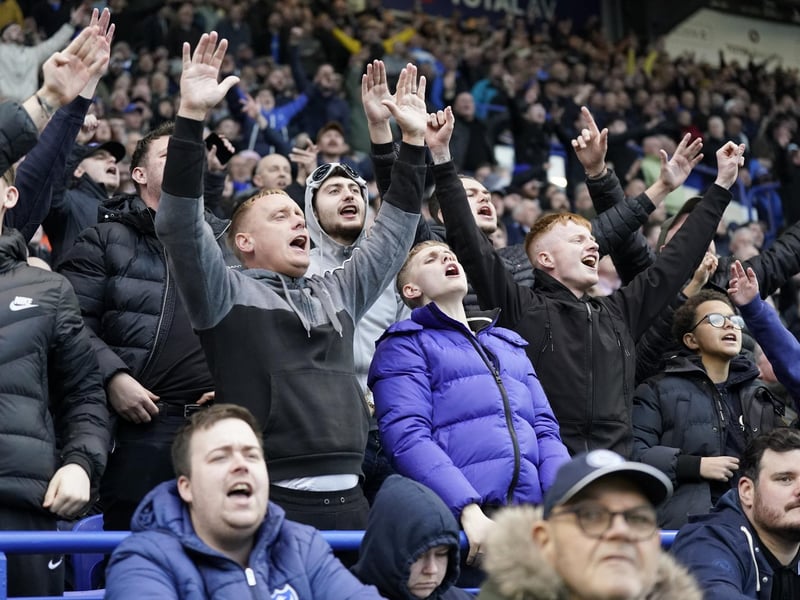 Check out our brilliant gallery as Pompey fans roared their team on to victory over Northampton. Pics: Jason Brown.