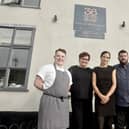 36 On The Quay's Sous Chef is taking part in Master Chef: The Professionals which will air tonight on BBC One at 9pm. 
Pictured is: (l-r) Dara Ryan, sous chef, Karolina Sobierajska, restaurant manager and owners Martyna and Gary Pearce.

Picture: Sarah Standing (101023-9183)