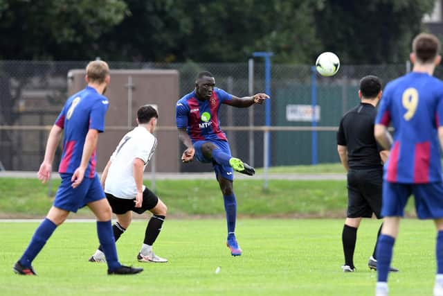 Obi Saidy, third left, in action during the win against Portland.
Picture: Neil Marshall