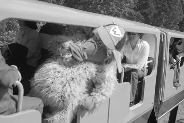 Wombles at the opening of the Monorail in 1974