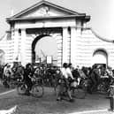 Dockyard workers strike in a pay dispute June 1975. The News PP199