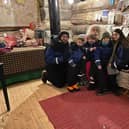 Jack Pullen met Santa in Lapland with his family in December