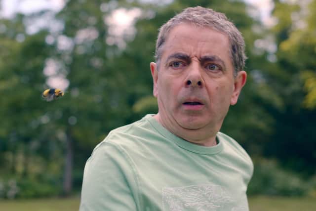 Rowan Atkinson is back in a new comedy series called Man vs Bee.