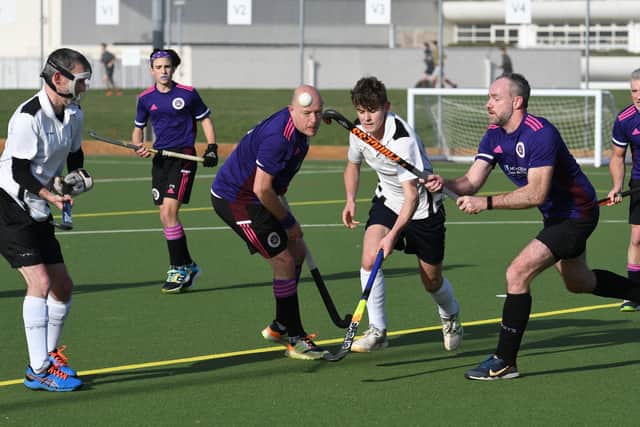 Portsmouth (purple) v Salisbury. Picture: Neil Marshall