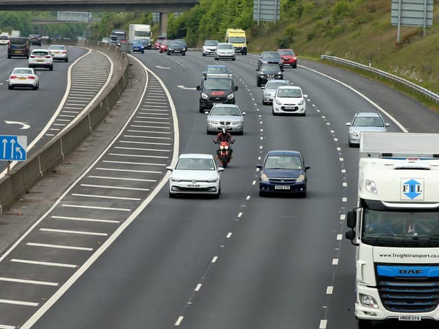 The M27 near Portsmouth. Picture: Chris Moorhouse.