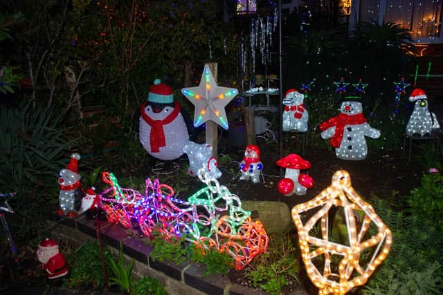 Bill and Barbara Wright have been decorating their house and gardens with Christmas lights for the last 10 years for a local charities. This year theyâ€™ve decided on The Portchester food bank.

Pictured: Some of the decorations around the home in Portchester on 27 November 2020.

Picture: Habibur Rahman
