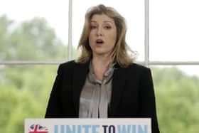 Penny Mordaunt speaking in 2019.