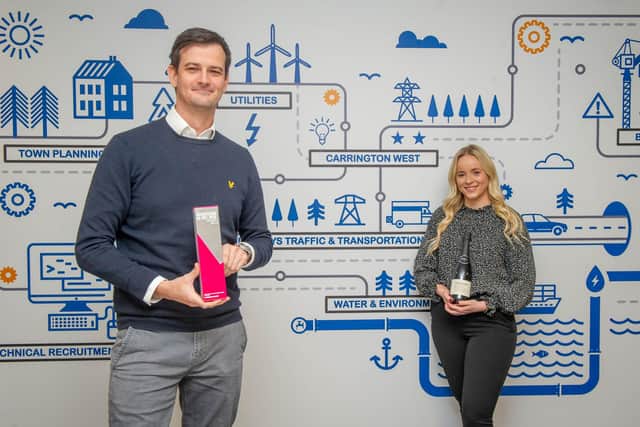 Carrington West's managing director, James Fernandes and HR advisor, Emily Christmas
