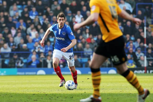 Danny Hollands made 94 appearances and scored seven goals during two-and-a-half years at Fratton Park. Picture: Joe Pepler