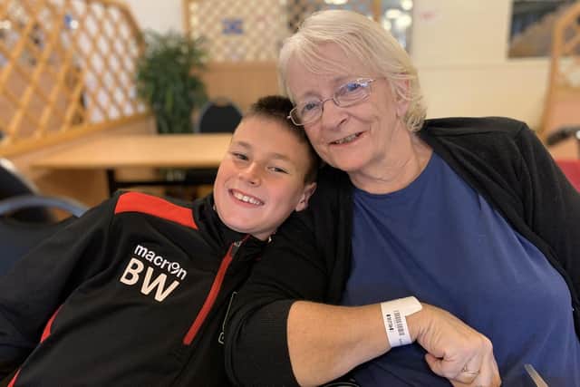 Ben Walker with his nan Ann Applin