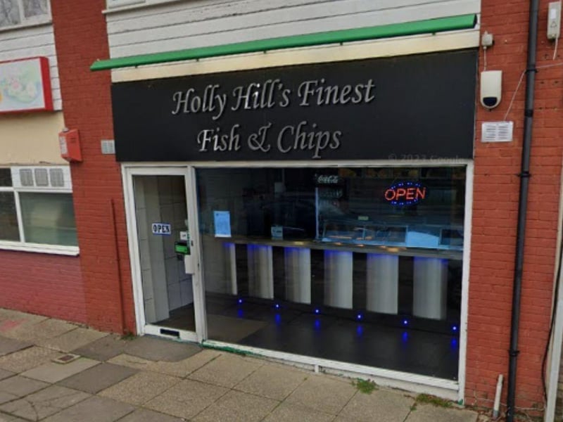 Holly Hill's Finest Fish And Chips, at 60 Barnes Lane, Sarisbury Green, Southampton was handed a five-out-of-five rating after assessment on August 9.