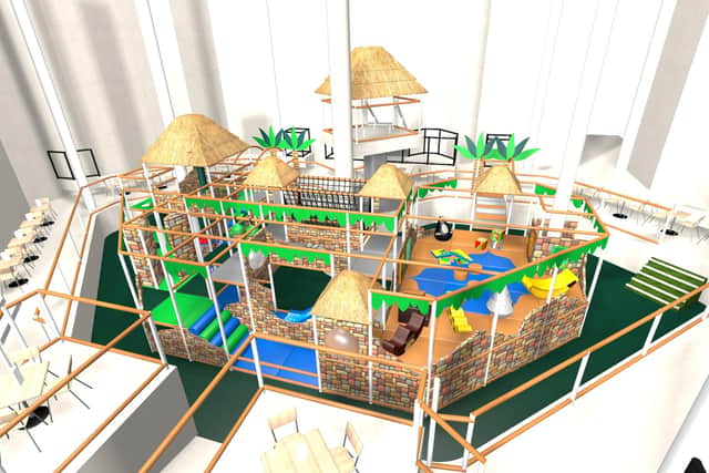 How the new soft play area in the Pyramids could look. Picture: House of Play.