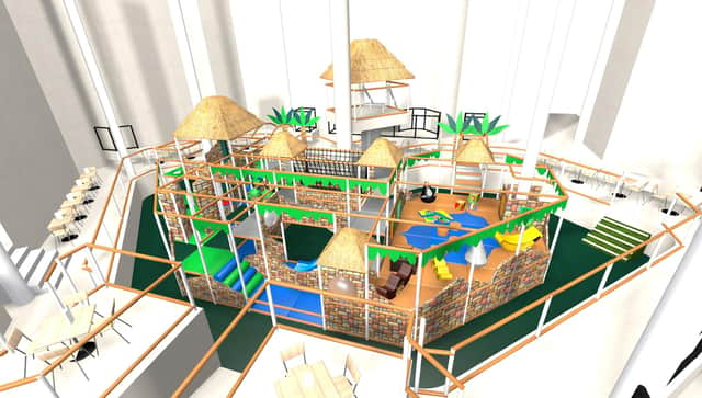 How the new soft play area in the Pyramids could look. Picture: House of Play.