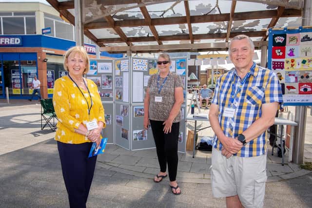 Waterlooville U3A celebrates National U3A Day on June 2. U3A Committee members, Heather Leach, Jo Derham and Kevin Stock at the Bandstand, Waterlooville. Picture: Habibur Rahman