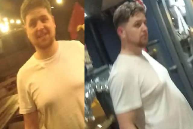 Police have released CCTV images of a man they wish to speak to after a customer was attacked in a pub. Picture: Hampshire and Isle of Wight Constabulary.