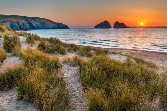 Golden Sunset at Holywell Bay 
