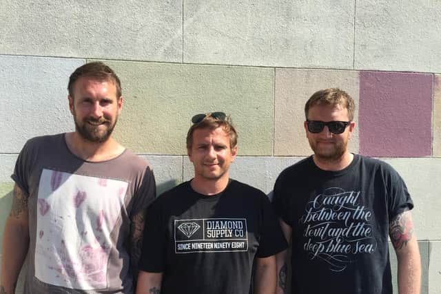 The team behind Victorious Festival. L-R Andy Marsh, James Ralls and Ben Miles