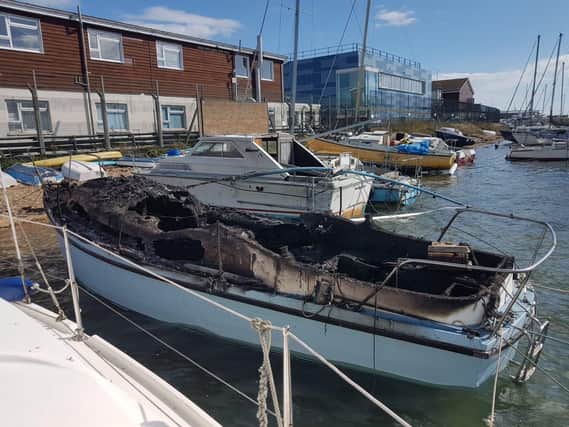 Matthew Baldock has 'lost everything' after the boat he was living on caught fire