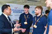 Alan Mak MP with apprentices from Lockheed Martin