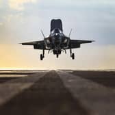 An F-35 landing on the deck of HMS Prince of Wales. Picture:  LPhot Finn Stainer- Hutchins/MoD Crown Copyright/PA Wire.