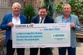 Attached is a picture of l to r  Robin, Kevin and Mick.