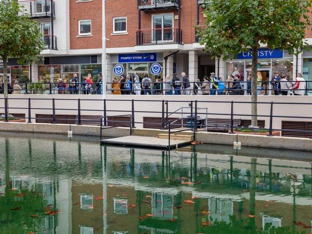 The new Pompey Store in Gunwharf Quays. Picture: Mike Cooter (011124)