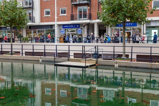 The new Pompey Store in Gunwharf Quays. Picture: Mike Cooter (011124)