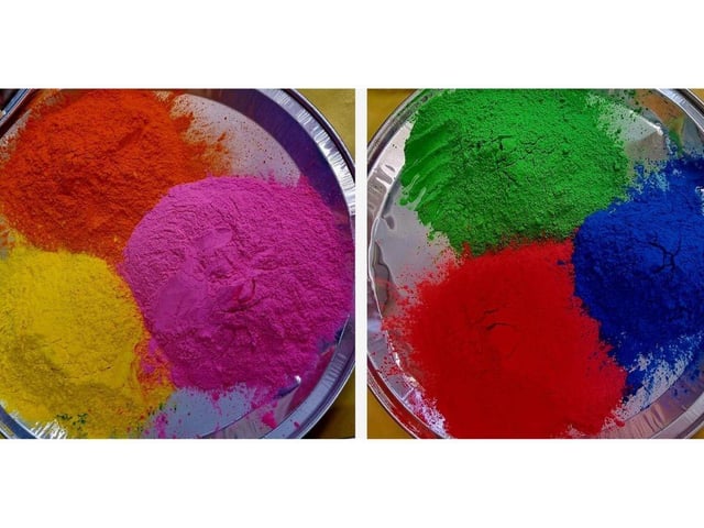 As part of the celebration, dry coloured powder is wiped on each others faces. Different areas of India have variations on the Holi festival, it is a celebration of the arrival of spring and forgiveness.