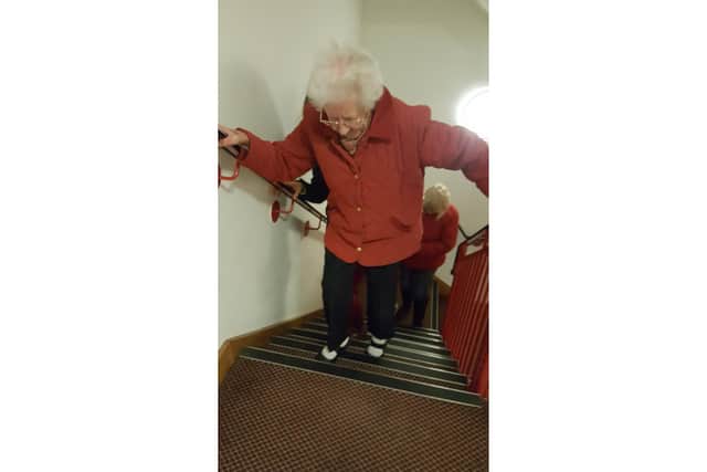 Mary Pickin, 92, who has become effectively stranded in her flat