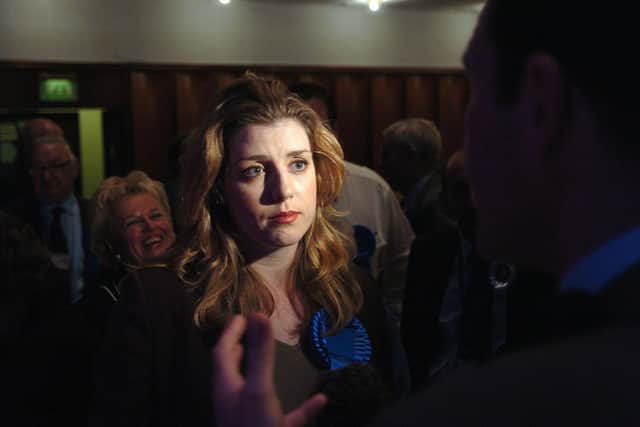 052162-11_election   5/5/05   msjConservative candidate for Portsmouth North Penny Mordaunt speaks to the media after losing to Labour's Sarah McCarthy-Fry.PICTURE: MATT SCOTT-JOYNT (052162-11)