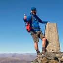 At 93 days, Simon will smash the previous record for conquering all major British Isles peaks