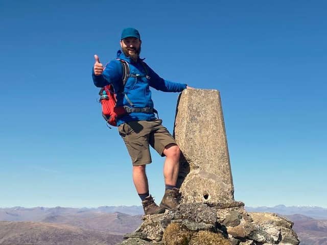 At 93 days, Simon will smash the previous record for conquering all major British Isles peaks