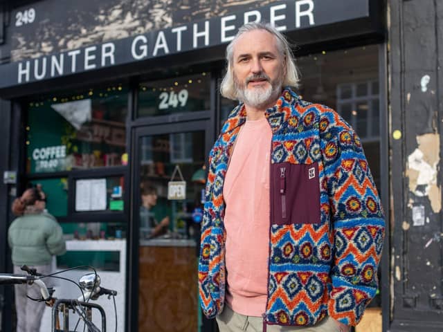 Popular coffee shop, Hunter Gatherer risks closing due to cost of living prices 

Pictured: Owner Brian Morton outside Hunter Gatherer, Southsea on Friday 8th December 2023

Picture: Habibur Rahman