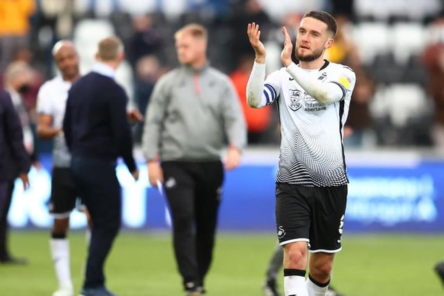 A quick look on Swansea City Twitter suggests that Grimes is one of the best-kept secrets in the Championship. Swans fans love him - could Newcastle break their hearts and make a move for the midfielder? (Photo by Michael Steele/Getty Images)