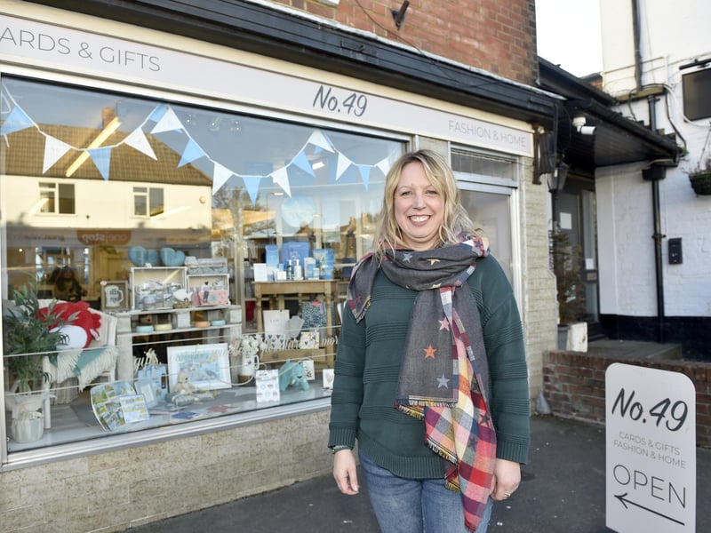 Alverstoke village has a high percentage of female business owners.Pictured is: No 49 Gift Boutique owner Leanne Dodd.Picture: Sarah Standing